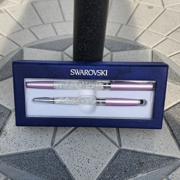 Swarovski Crystalline Stardust Lilac Ballpoint Stylus Pen Set - Picture 8 of 8